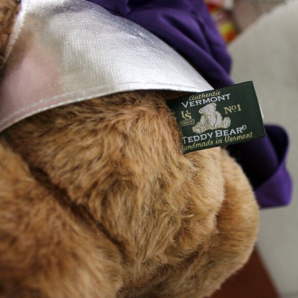 rare Vermont Teddy Bear Knight In Shining Armour With Vermont Eyes 5-way Jointed - Picture 6 of 16